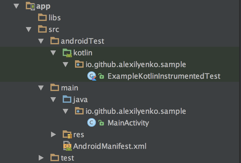 Custom Android project structure