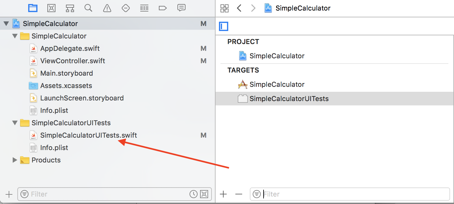 iOS UI Testing target was added to Xcode project