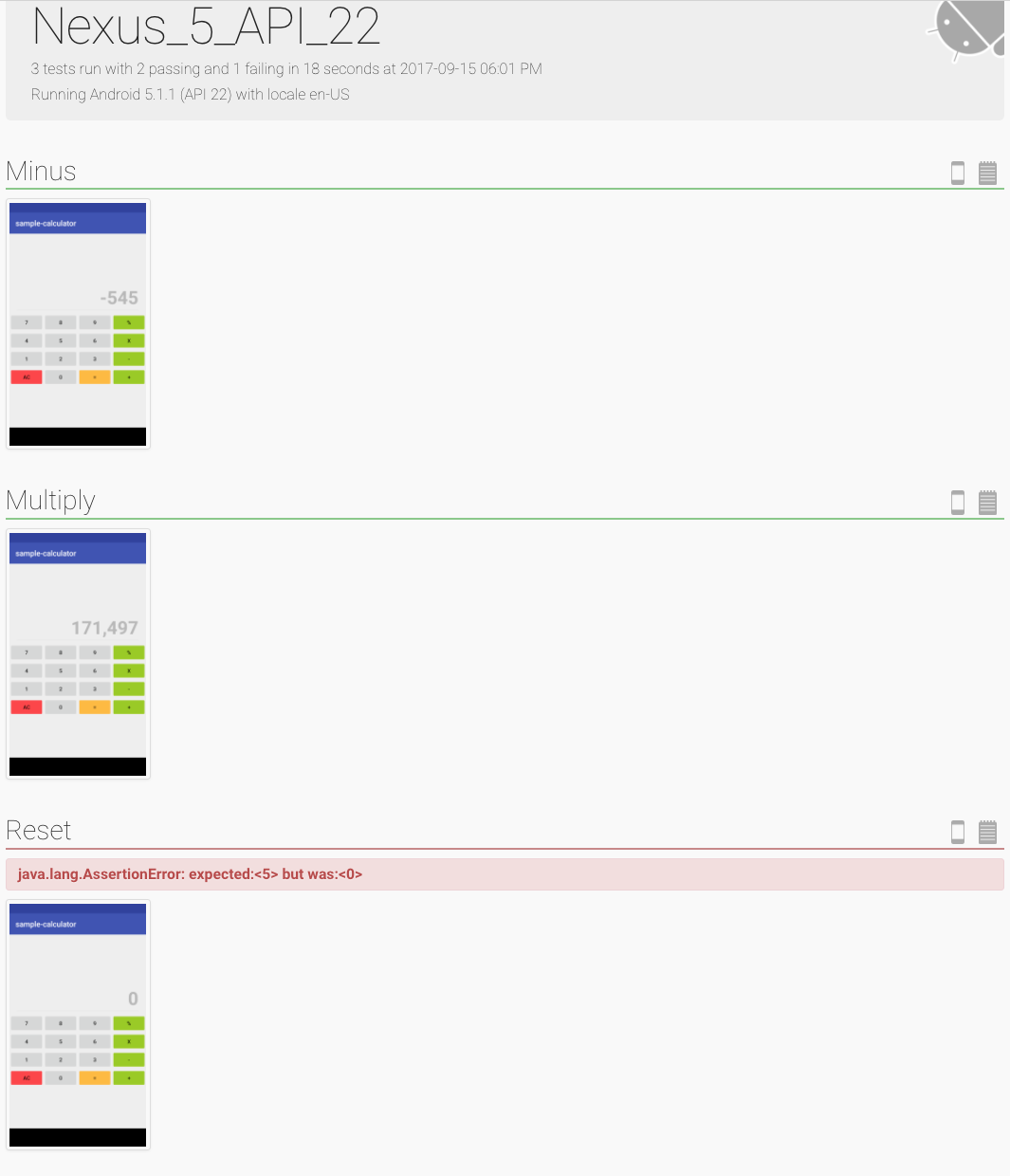 Spoon test sharding on Android emulators